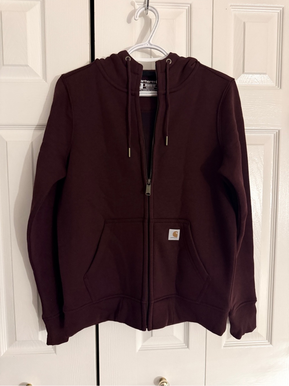 Women’s Carhartt Hoodie, deep burgundy